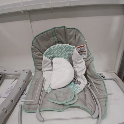 INGENUITY 3-IN-1 KEEP COZY GROW WITH ME VIBRATING BABY BOUNCER, ROCKER & CHAIR - 40LBS CAPACITY - WEAVER THEME GREY/WHITE/GREEN (MODEL: ‎12428) image 5