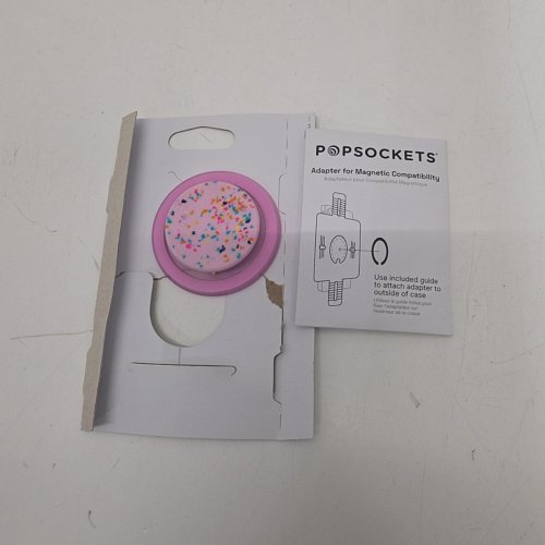 POPSOCKETS MAGNETIC POPGRIP AND STAND FOR MAGSAFE WITH ADAPTER - CIRCUS REGRIND SUGAR PLUM image 3