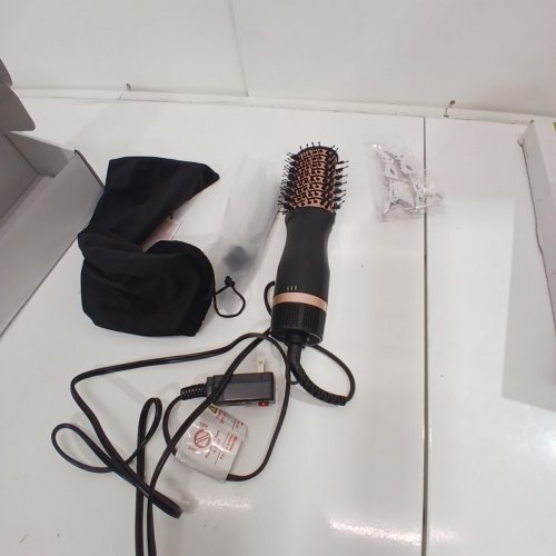 SLOPEHILL MINI HOT-AIR HAIR BRUSH - BLACK AND ROSE GOLD - (MODEL:CS-1012) image 3