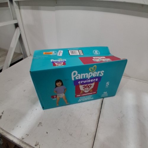 96PK PAMPERS PULL ON CRUISERS 360° 100% LEAKPROOF FIT DISPOSABLE BABY DIAPERS - SIZE 5 (27LBS+) image 3