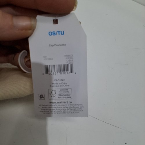 WOMEN'S TIME AND TRU BASEBALL CAP -O/S - CREAM image 3