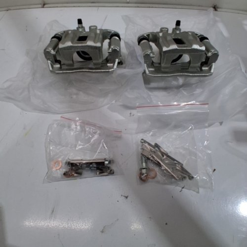 2PC CMX DISC REAR PASSENGER AND DRIVER BRAKE CALIPERS - FITS SELECT MODELS - SILVER (MODEL: SLC-19B2994/SLC-19B2995) image 6