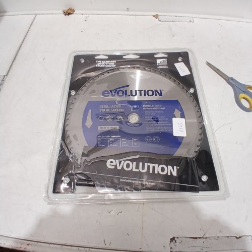 EVOLUTION MILD STEEL CARBIDE BLADE FOR CIRCULAR/CHOP SAW - 355MM - STEEL/BLUE (MODEL: M355TCT-66CS) image 2