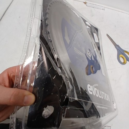 EVOLUTION MILD STEEL CARBIDE BLADE FOR CIRCULAR/CHOP SAW - 355MM - STEEL/BLUE (MODEL: M355TCT-66CS) image 3