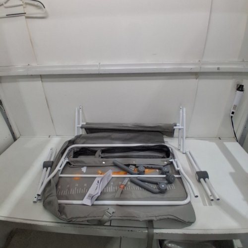 ADJUSTABLE MULTI-FUNCTION PORTABLE BABY CHANGING TABLE WITH SIDE BASKET - 42" 33LBS MAX - GREY/WHITE (MODEL:‎CT-04A2) image 2