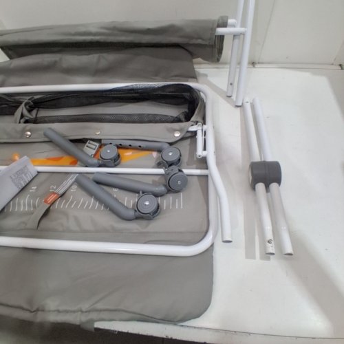 ADJUSTABLE MULTI-FUNCTION PORTABLE BABY CHANGING TABLE WITH SIDE BASKET - 42" 33LBS MAX - GREY/WHITE (MODEL:‎CT-04A2) image 4