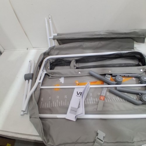 ADJUSTABLE MULTI-FUNCTION PORTABLE BABY CHANGING TABLE WITH SIDE BASKET - 42" 33LBS MAX - GREY/WHITE (MODEL:‎CT-04A2) image 5