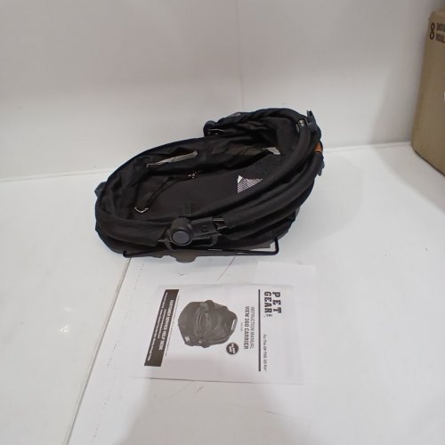 PET GEAR 360 DEGREE VIEW TRAVEL PET SAFETY CARRIER AND CAR SEAT FOR SMALL DOGS AND CATS WITH PUSH BUTTON ENTRY - 18" X 16.5" X 18.5" - BLACK (MODEL:PG1040NZBKU) image 5