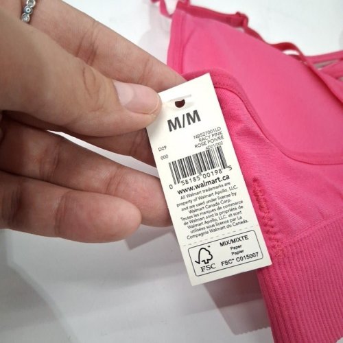 WOMEN'S NO BOUNDARIES SPORTS BRA - MEDIUM - RACY PINK (STYLE: NBS2700LD) image 3