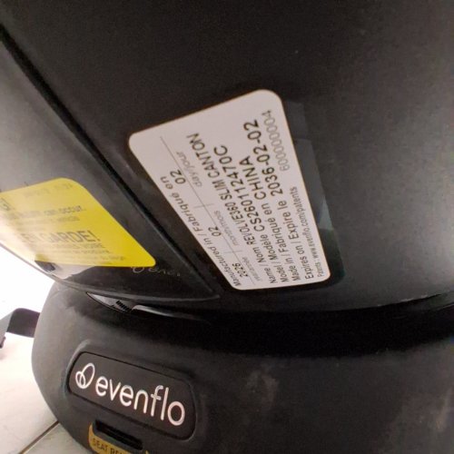 EVENFLO REVOLVE360 2-IN-1 ROTATIONAL CAR SEAT - 24.3" X 16.7" X 20.8" - CANTON BLACK (MODEL: CS260112470C) image 2