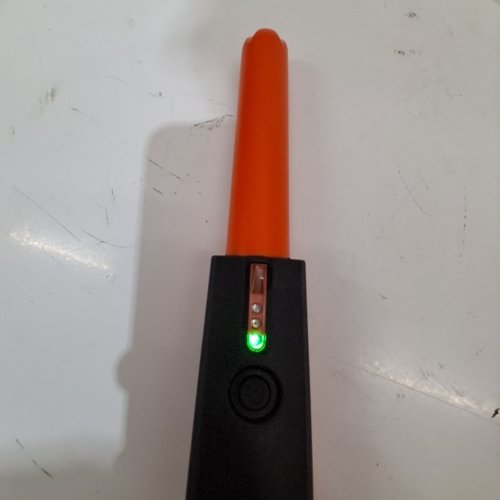 WATERPROOF METAL DETECTOR - 12" COIL - 39" TO 50" LENGTH - LCD SCREEN WITH 7 MODES AND HEADSET - IP68 WATER PROTECTION - ORANGE/BLACK (MODEL: TS185) image 2