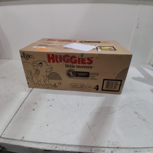 150PK HUGGIES LITTLE MOVERS DIAPERS - SIZE 4 - WHITE image 2
