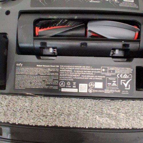 EUFY OMNI C28 ROBOT VACUUM AND MOP - 15000PA SUCTION, ZERO-TANGLE, HYDROJET SELF CLEAN ROLLER MOP - BLACK - (MODEL: T211A110) image 7