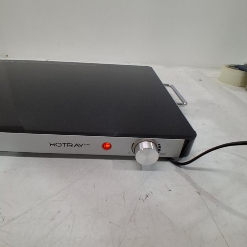 SALTON HOTRAY XL WARMING TRAY WITH TEMPERED GLASS - 400W -21" X 16" - BLACK - (MODEL: 2123123 / WT2148) image 2