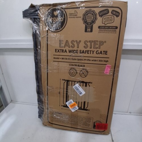 REGALO EASY STEP EXTRA WIDE SAFETY GATE - 29 - 49" X 30" - BLACK (MODEL: 1164 EB DS) image 3