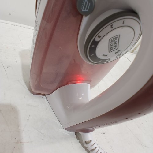 BLACK+DECKER PEARL GLIDE STEAM IRON - PINK AND WHITE (MODEL: IR2398C) image 2