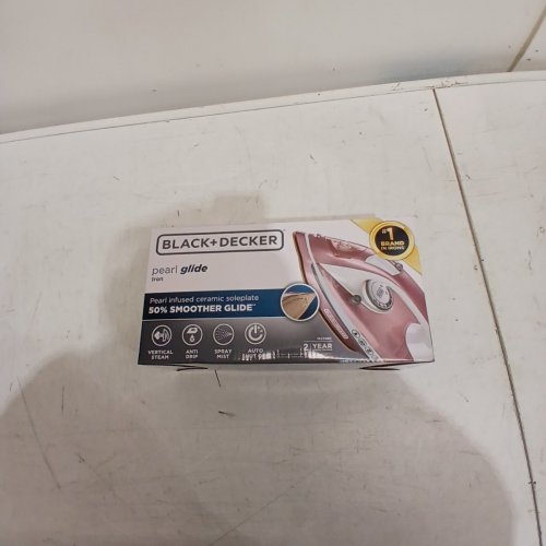 BLACK+DECKER PEARL GLIDE STEAM IRON - PINK AND WHITE (MODEL: IR2398C) image 12