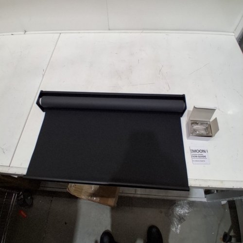 SHADEMOON CORDLESS BLACKOUT INDOOR WINDOW ROLLER SHADES - 20.1" X 72" - BLACK image 2