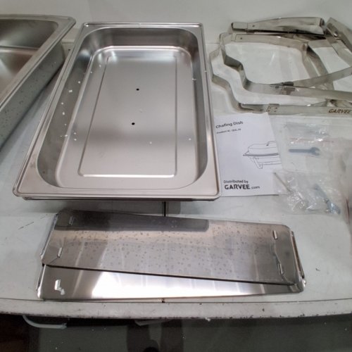 2PK GARVEE CHAFING DISH BUFFET SET - 8QT -SILVER (MODEL:PHK34DL4HBW) image 4