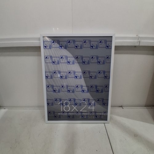 AMERICANFLAT FRAME WITH POLISHED PLEXIGLASS - 18" X 24" - WHITE image 2