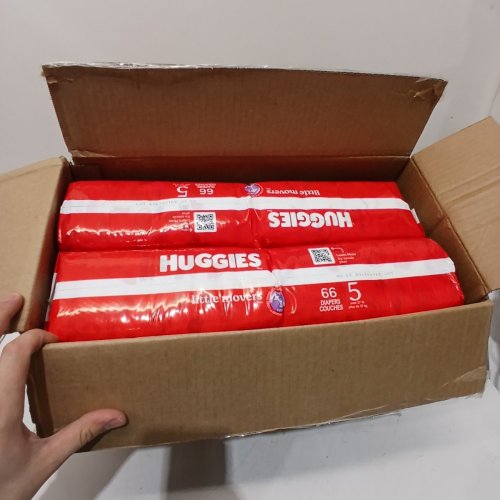 132PK HUGGIES LITTLE MOVERS DIAPERS - SIZE 5 image 2