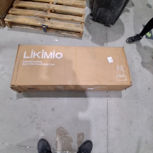 LIKIMIO BED FRAME WITH STORAGE DRAWER, CHARGING STATION AND LED LIGHT - TWIN - BEIGE (MODEL: HK-TBF-JH01-1) image 8