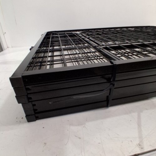 YAHEETECH HEAVY DUTY FOLDABLE EXTRA WIDE OUTDOOR 6 PANEL DOG PLAYPEN WITH DOOR- 64" X 32" X 24" - BLACK (MODEL: 592472) image 4