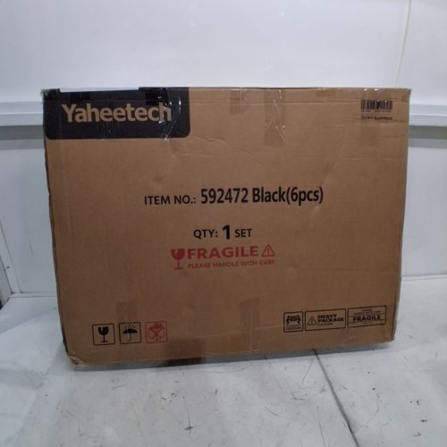 YAHEETECH HEAVY DUTY FOLDABLE EXTRA WIDE OUTDOOR 6 PANEL DOG PLAYPEN WITH DOOR- 64" X 32" X 24" - BLACK (MODEL: 592472) image 6