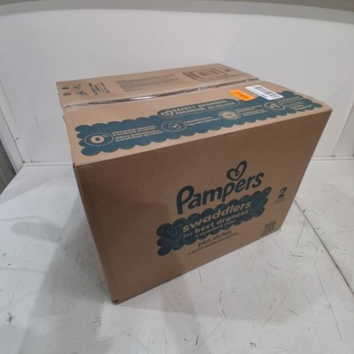 186PK PAMPERS SWADDLERS DISPOSABLE DIAPERS - SIZE 2 image 2