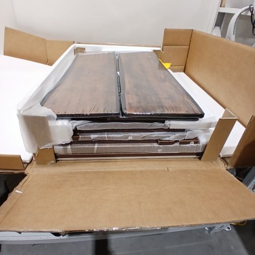 VEVOR WASHER DRYER COUNTERTOP WITH SHELF AND 2 DRAWERS & 2 HOOKS- 54" X 27" - BROWN (MODEL: DX0202-C250399S-03) image 3