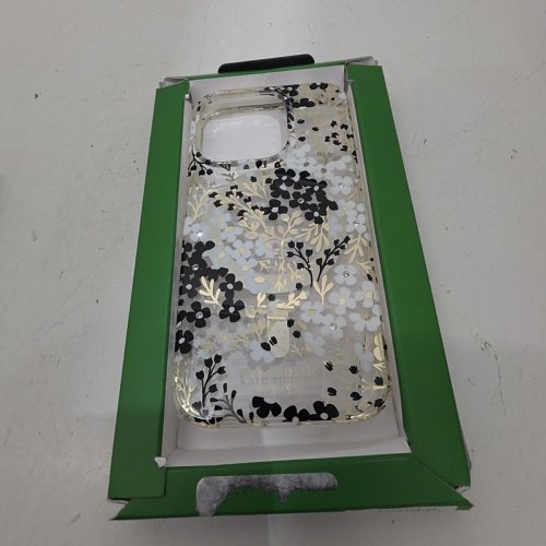 KATE SPADE PROTECTIVE PHONE CASE WITH MAGSAFE FOR IPHONE 15 PRO - BLACK/WHITE FLORAL image 3