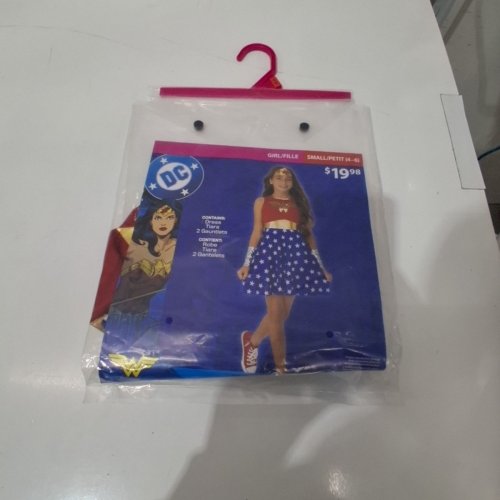4PC RUBIES WONDER WOMAN COSTUME - SMALL (4/6) - RED BLUE GOLD (STYLE: WONDER WOMAN) image 2
