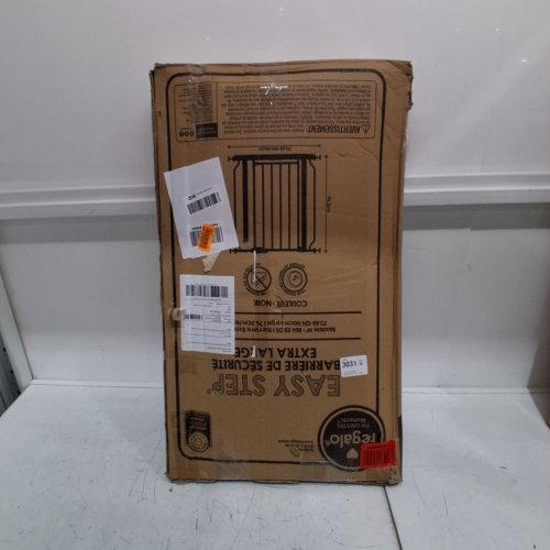 REGALO EASY STEP EXTRA WIDE SAFETY GATE - 29-49"X 30" - BLACK (MODEL:1164 EB DS) image 4