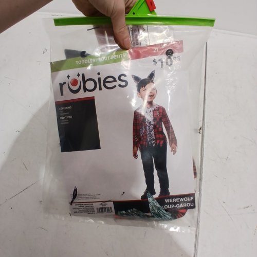 2PC TODDLER RUBIES WEREWOLF COSTUME - 2T - RED/BLACK/GREY (STYLE: 1002834) image 4