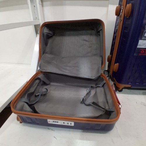 7PC MELALENIA LUGGAGE SET - NAVY BLUE /BROWN (MODEL: TR002-SET) image 5