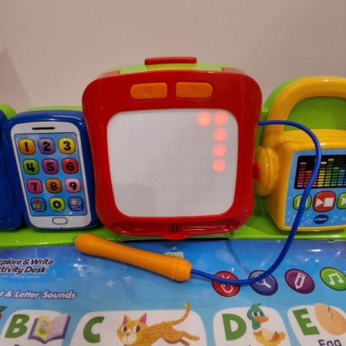 VTECH EXPLORE AND WRITE ACTIVITY DESK - EDUCATIONAL TOY DESK FOR KIDS - MULTICOLOUR (MODEL : 1958) image 2