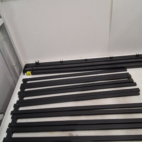 ZINUS METAL PLATFORM BED FRAME WITH STEEL SLAT SUPPORT / MATTRESS FOUNDATION - 16" - QUEEN - BLACK (MODEL: AZ-MPRC-16QS) image 6