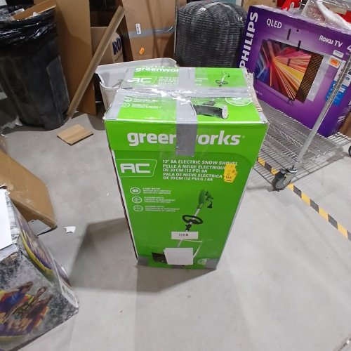 GREENWORKS PRO CORDED ELECTRIC SNOW SHOVEL - 8AMP - 12" - GREEN (MODEL: GBSS08000/2600802) image 7