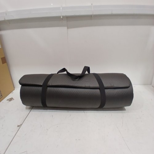 2PC CAP BARBELL HIGH DENSITY EXERCISE YOGA MAT WITH KNEE PAD - 1/2" THICK - BLACK (MODEL : MTIS-6523-12BK-K) image 3