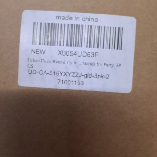 3PC ROUND CYLINDER PARTY STANDS - GOLD (MODEL: UD-CA-516YXYZZJ-GLD-3PK-2) image 3