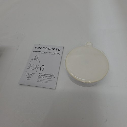 POPSOCKET MULTI-SURFACE SUCTION MAGSAFE PHONE MOUNT WITH MAGNETIC ADAPTER - METALLIC HORCHATA WHITE image 2
