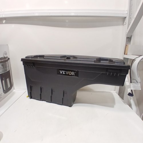 VEVOR TRUCK BED STORAGE TOOL BOX WITH LOCKABLE LID - 20L - COMPATIBLE WITH TOYOTA TUNDRA 2007-2021 - BLACK (MODEL: ZP20220406E01) image 3