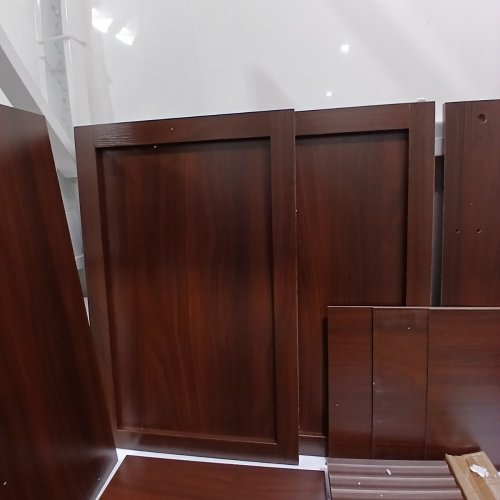 FIVEWILLOWISE FLUTED DOOR SIDEBOARD CABINET WITH 3 DRAWERS - 47.2" X 15.7" X 31.5" - BROWN (MODEL: C7C002) image 11