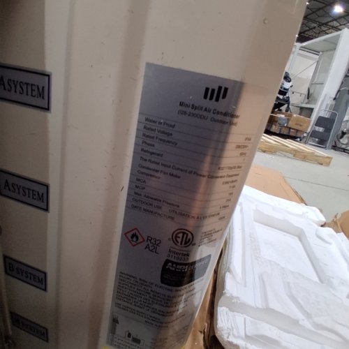 UPSTREMAN MINI SPLIT AIR CONDITIONER AC/HEATING SYSTEM OUTDOOR UNIT - 230 V - 60HZ - 12000BTU - WHITE (MODEL: I28-230ODU) image 2