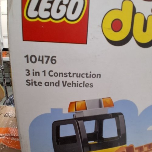 84PC LEGO DUPLO 3-IN-1 CONSTRUCTION SITE AND VEHICLES BUILDING SET (MODEL: 10476) image 2