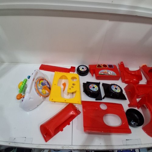 FISHER-PRICE LAUGH & LEARN CRAWL AROUND SMART STAGES CAR, STATIONARY PLAY CENTER FOR BABIES AND TODDLERS - RED image 4