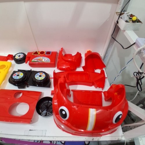 FISHER-PRICE LAUGH & LEARN CRAWL AROUND SMART STAGES CAR, STATIONARY PLAY CENTER FOR BABIES AND TODDLERS - RED image 5
