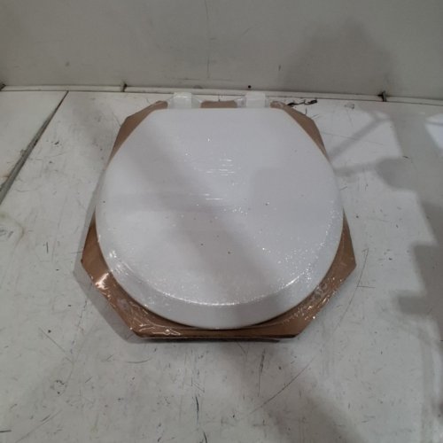BEMIS MAYFAIR KENDALL SLOW CLOSE ROUND TOILET SEAT - ENAMELED WOOD SEAT - 17" - WHITE (MODEL: 888SLOW) image 2