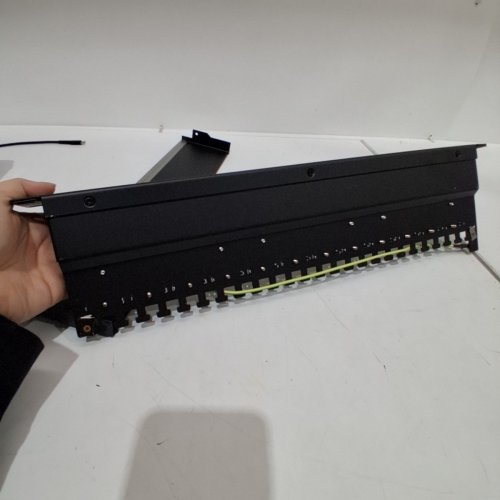 MONOPRICE ENTEGRADE SERIES 1U PATCH PANNEL - 19" - 24-PORT - BLACK (MODEL: 29752) image 4