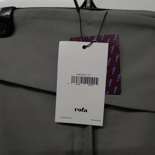 WOMEN'S ROTA I'M OK STRAIGHT LEG LOW RISE ASYMMETRICAL WAISTBAND PANTS - MEDIUM - SAGE image 3